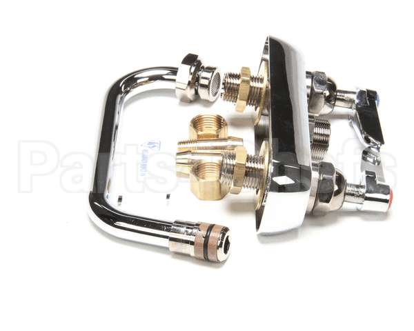 B-1100 T&S Brass Workboard Faucet, Deck Mount, 3-1/2 Cent