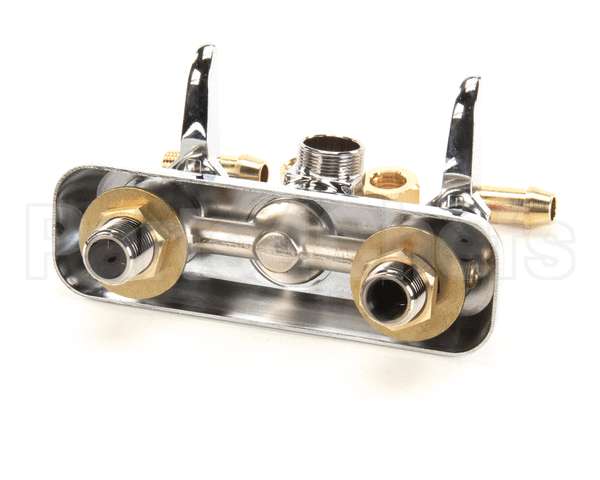 B-1115-LN T&S Brass Workboard Faucet, Wall Mount, 4 Centers,