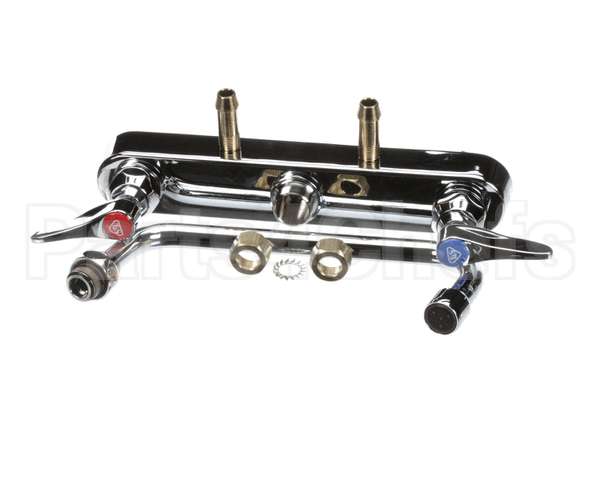 B-1121 T&S Brass Workboard Faucet, Deck Mount, 8 Centers,