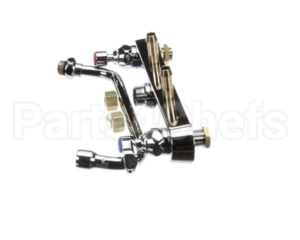 B-1121 T&S Brass Workboard Faucet, Deck Mount, 8 Centers,