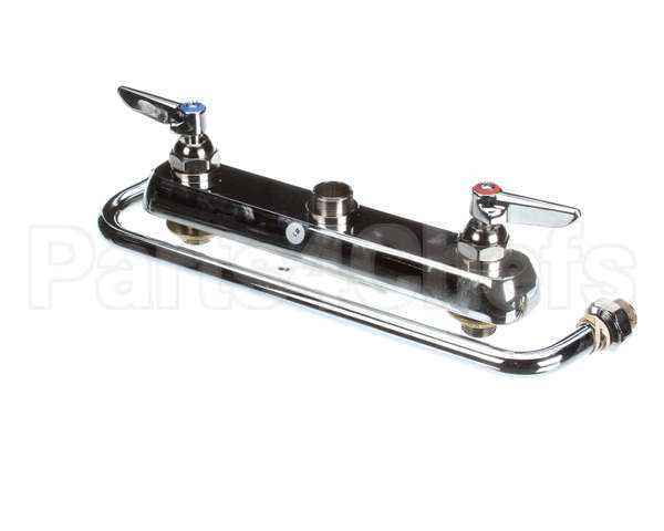B-1123 T&S Brass Workboard Faucet, Deck Mount, 8 Centers,