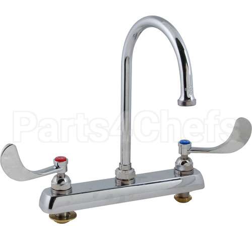 B-1142-04 Compatible TS Brass Faucet, 8"Dk, Gsnk, Wrstbldhandle
