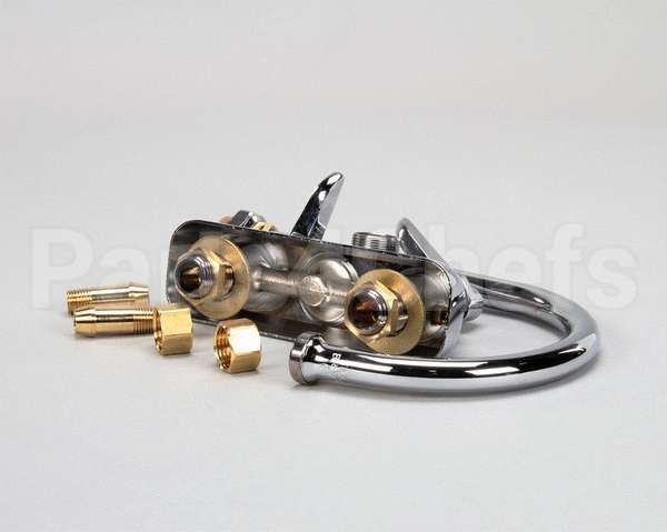 B-1146 T&S Brass Workboard Faucet, 4 Wall Mount, 133X Swi