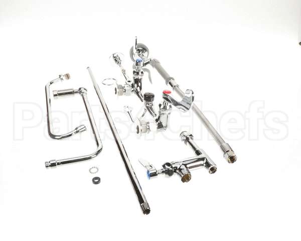 B-2466 T&S Brass Pre-Rinse, Overhead Swivel Arm, Add-On F