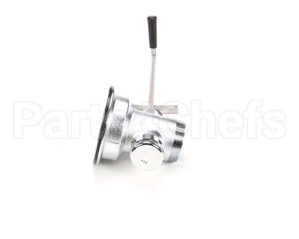 B-3952-VR T&S Brass Waste Drain Valve, Twist Handle, 3-1/2 X