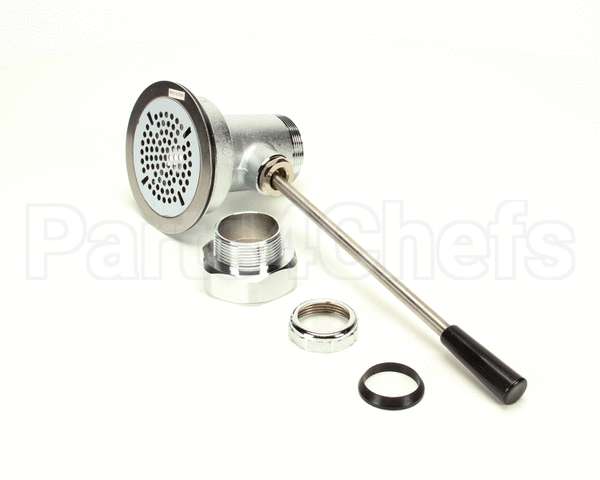 B-3970 T&S Brass Waste Drain Valve, Lever Handle, 3-1/2 X