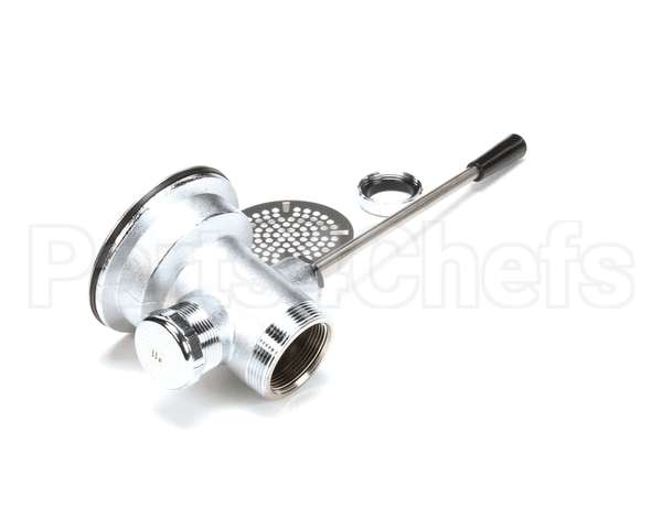 B-3972 T&S Brass Waste Drain Valve, Lever Handle, 3-1/2 X