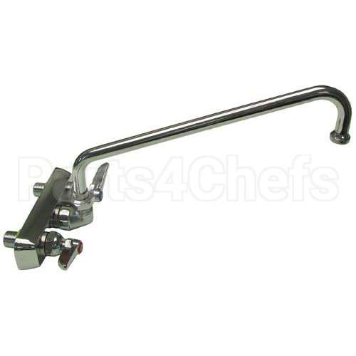 B1118 Compatible TS Brass Faucet, 4"Wall, 12"Spt, Leadfree