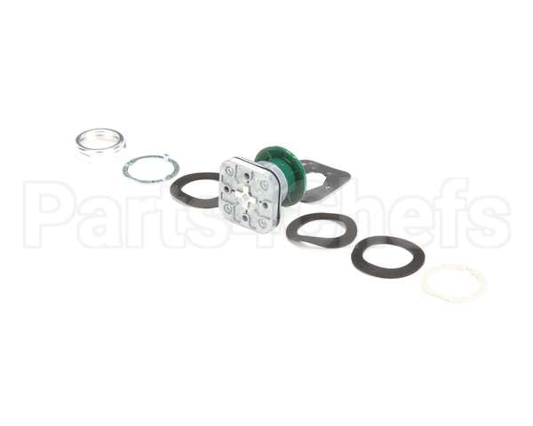B137 Edlund Button, Green Mshrm Push, 800T