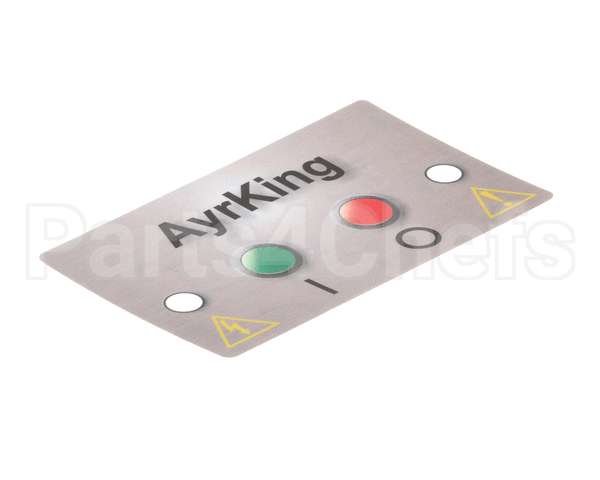 B531 Ayr King Mylar Control Board Sticker Fo