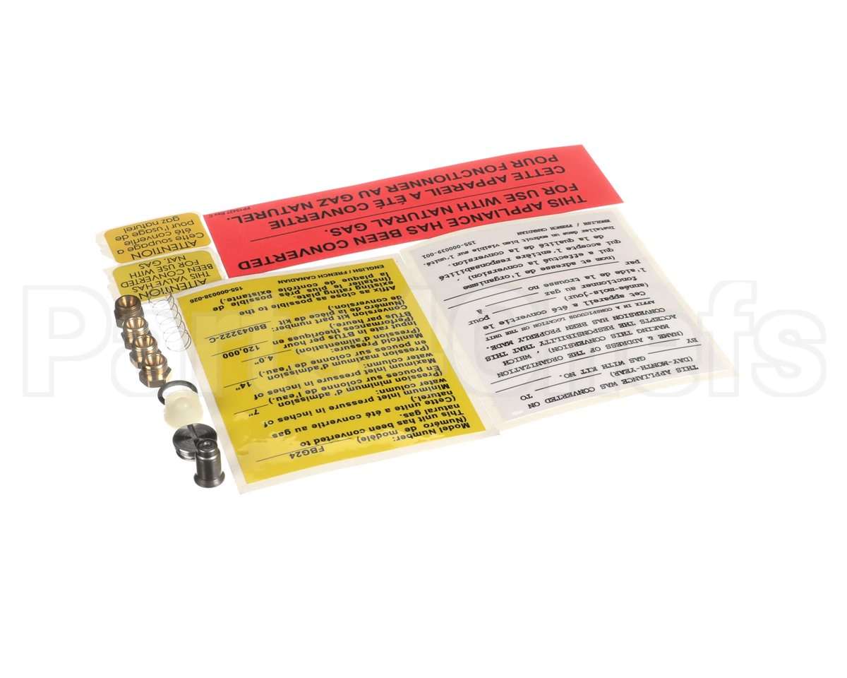 B8043222-C Pitco Pg,Cnv Fbg24 Lp To Nat Vr820