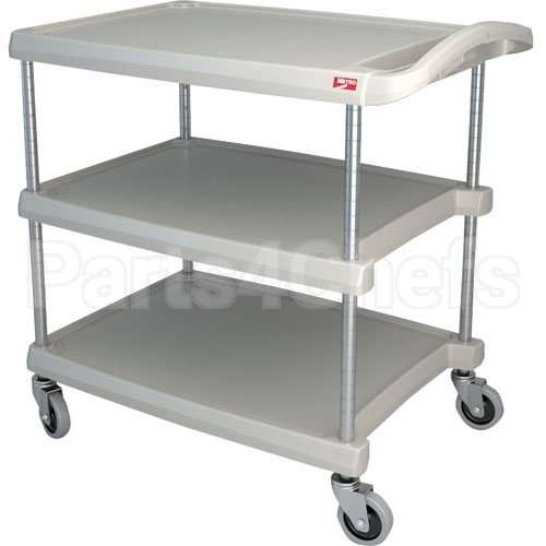 BC203034G Compatible Intermetro Cart, Utility, 3 Shelf, Gray