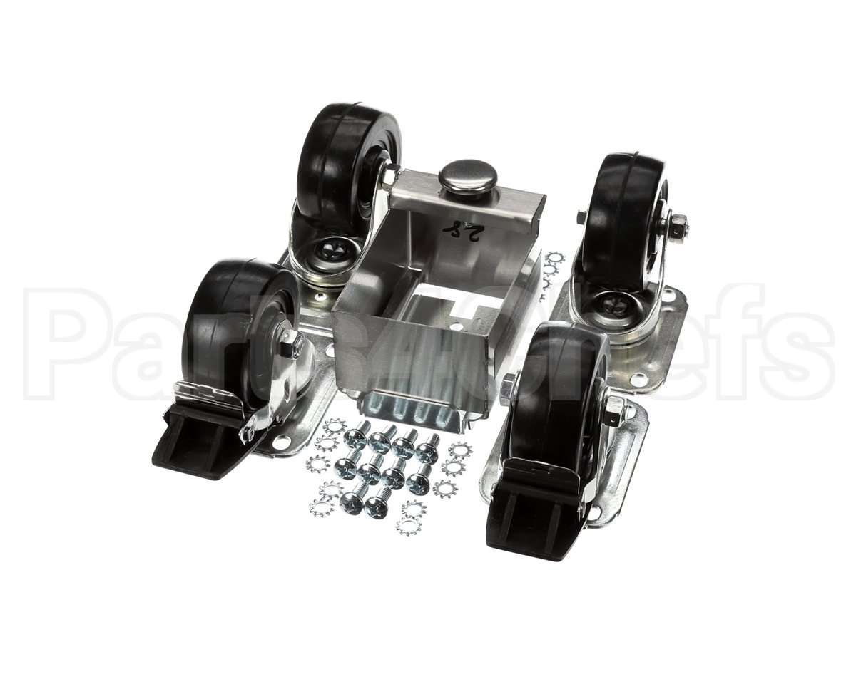 C-4X4-S Glastender Caster, 3-3/4" H, Set Of Four, Side Serv