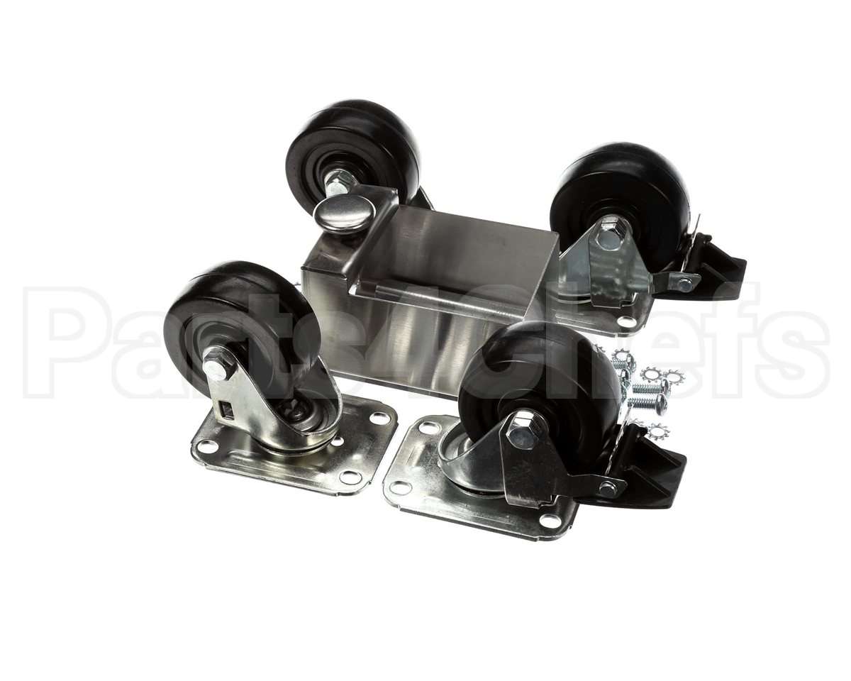 C-4X4-S Glastender Caster, 3-3/4" H, Set Of Four, Side Serv