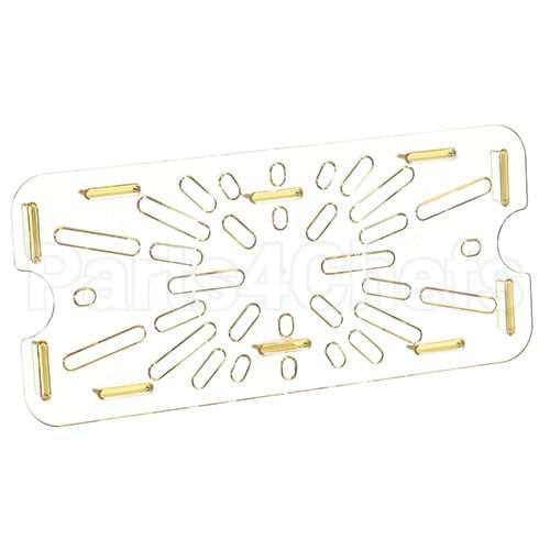 CAM30HPD150 Compatible Cambro 1/3 Size Drain Shelf 150 High Heat Amber