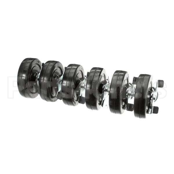 CK21 Compatible Traulsen Kit Six 6 Inch Stem Casters