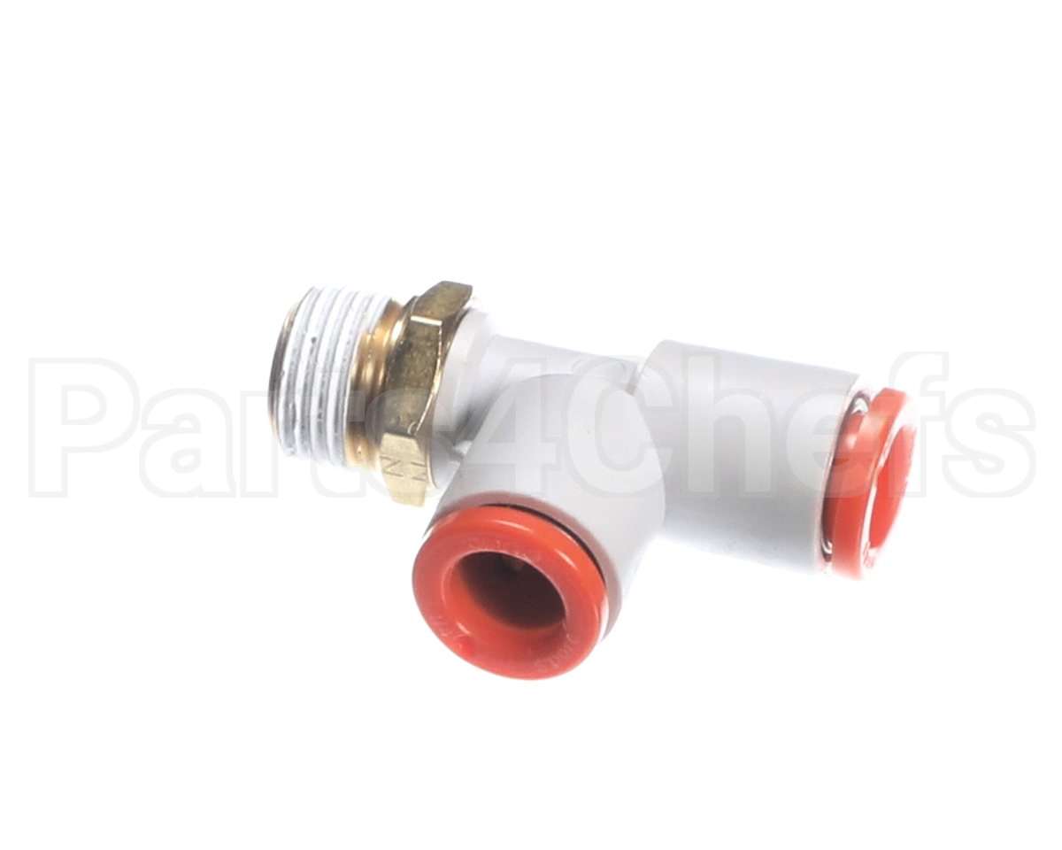 F039 Edlund Fitting,1/4Od Push-In Run Tee-