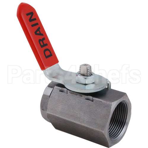 FM810-2052 Compatible Frymaster Valve, Drain 1-1/4" Npt