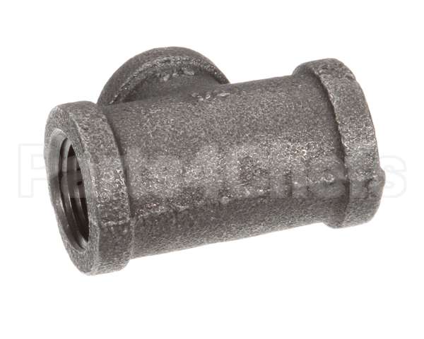 FT0538 Bki Tee, 1/2 X 1/2 X 3/8, Black