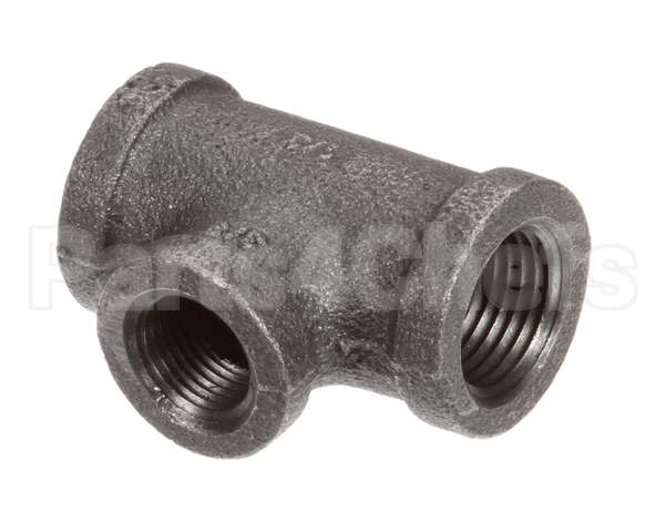 FT0538 Bki Tee, 1/2 X 1/2 X 3/8, Black