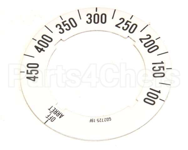 G02725-19 Garland Dial Insert (Off/450F/100F)
