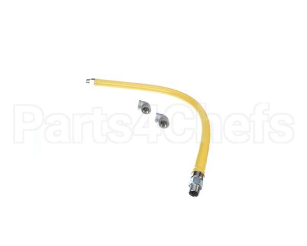HG-2D-36 T&S Brass Gas Hose, Free Spin Fittings, 3/4 Npt, 3