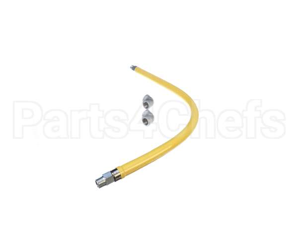 HG-2D-36 T&S Brass Gas Hose, Free Spin Fittings, 3/4 Npt, 3