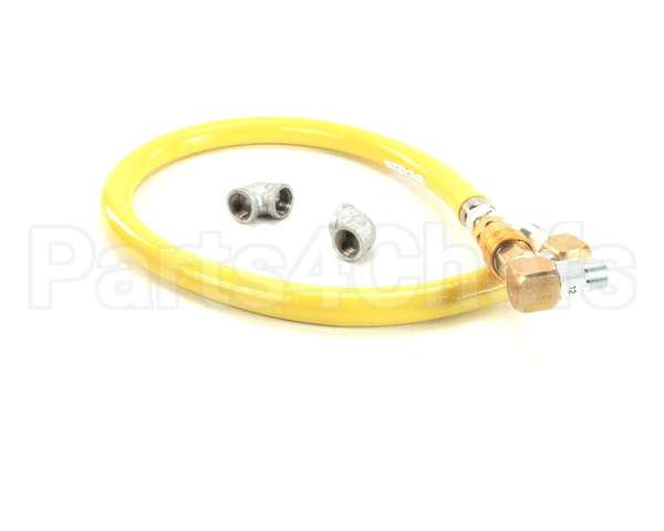 HG-4D-48S T&S Brass Gas Hose W/Quick Disconnect, 3/4 Npt, 48