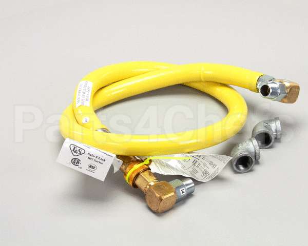 HG-4D-60S T&S Brass Gas Hose W/Quick Disconnect, 3/4 Npt, 60