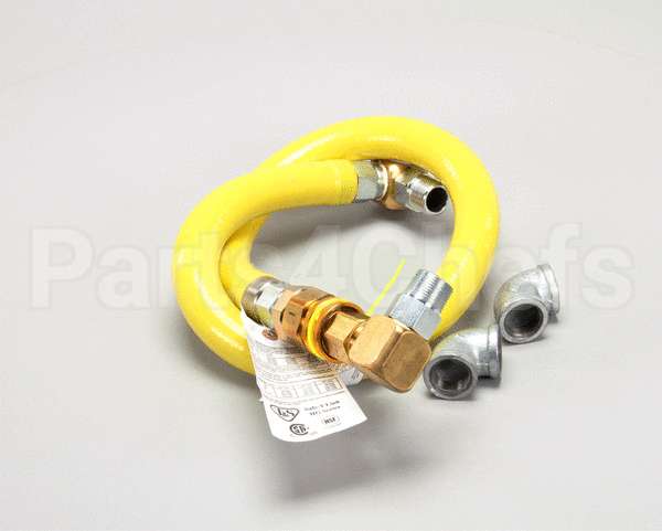 HG-4E-48S T&S Brass Gas Hose W/Quick Disconnect, 1 Npt, 48 L