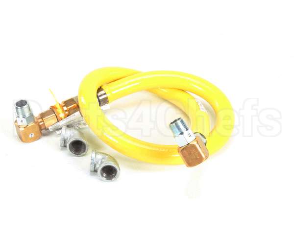 HG-4E-60S T&S Brass Gas Hose W/ Quick-Disconnect, 1 Npt, 60