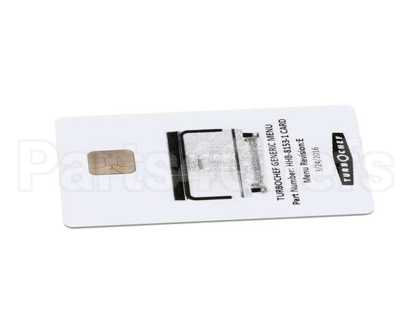HHB-8153-1 CARD Turbochef Menu Card,Prgrmd,Hhb,Gen Mkt,Dual Temp