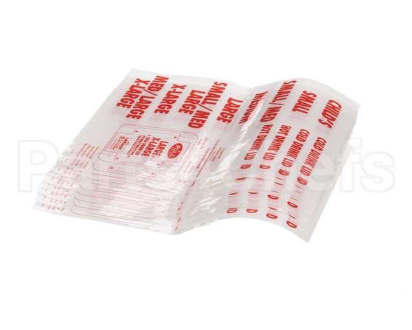 LBL900 Vollrath 10 Ea Lidsaver Size Labels