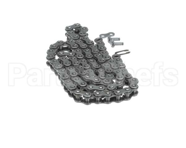 ME61-0058 Hot Rocks Oven Riveted Roller Chain #35 82 Link In Tota