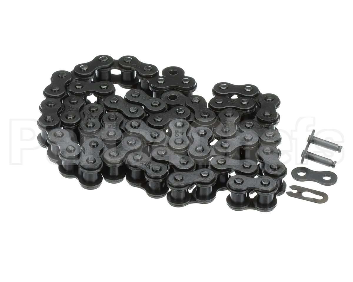 ME61-0060 Hot Rocks Oven Riveted Roller Chain #40 64 Link In Tota