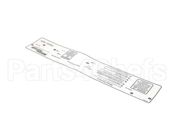 MK-9002 Belshaw Label; Startup Procedure Label For Mk Un