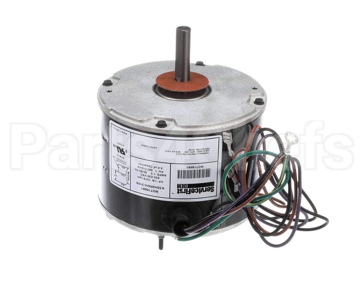 MOT18681 Trane Motor, 1/8 Hp, 200-230V, 48 Frame, 1075R