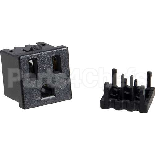 MS1-197 Compatible Henny Penny Receptacle, Nema 5-15R, 125V