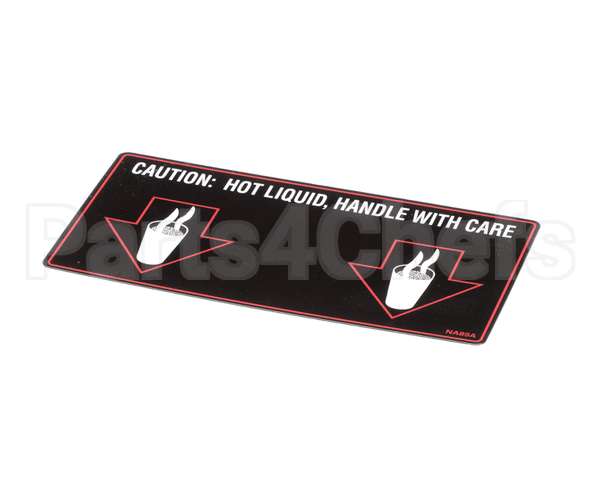 NA89AL Grindmaster Cecilware Label Hot Liquid-Gb2D/M/K