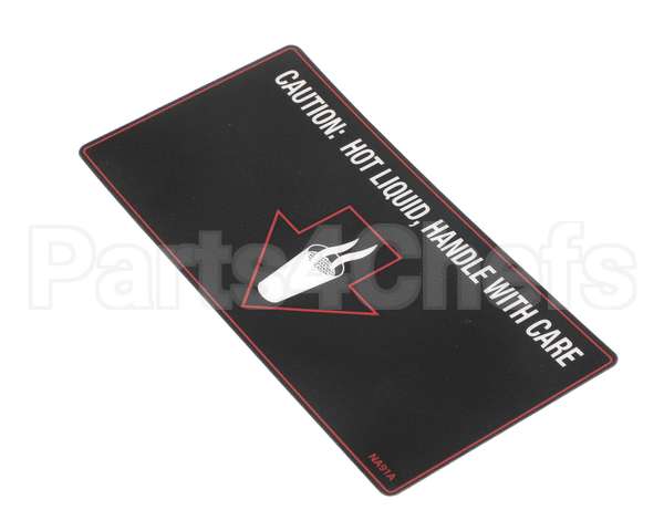 NA91AL Grindmaster Cecilware Label Hot Liquid- Gb1 S