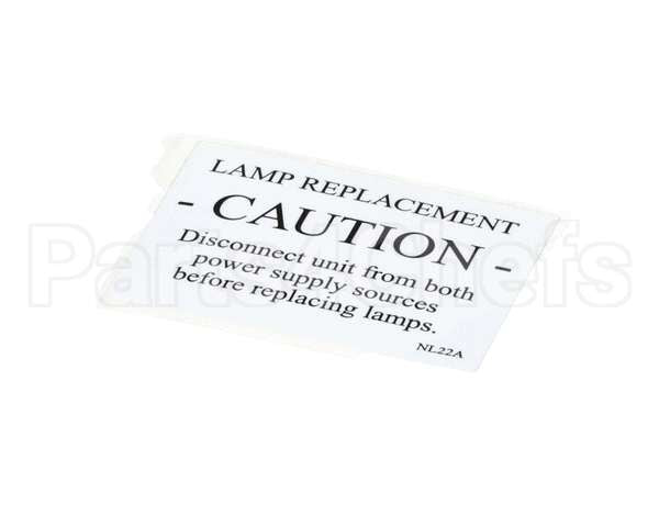 NL22AL Grindmaster Cecilware Label Caution (4) Gb8M