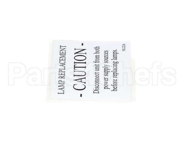 NL22AL Grindmaster Cecilware Label Caution (4) Gb8M