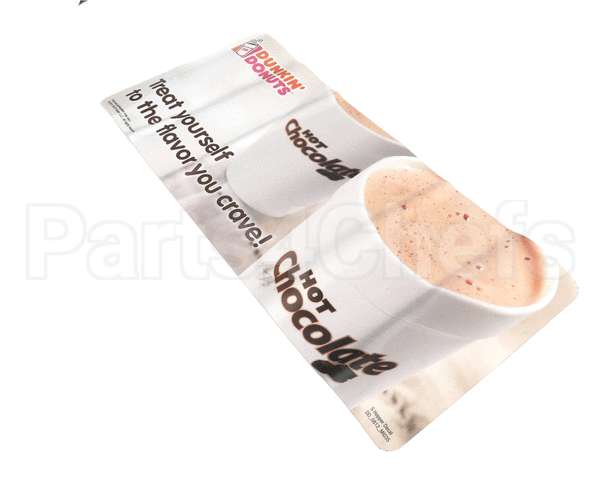NS65AL Grindmaster Cecilware Label, Dunkin Upper Door