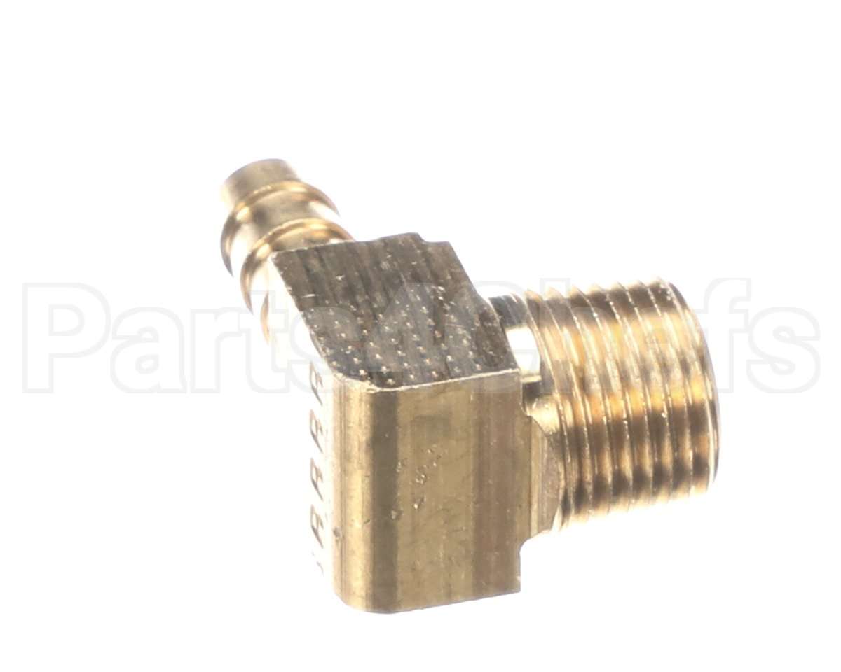NT1555 Groen Brass Elbow Fitting- Hose Barb X 90 Degr