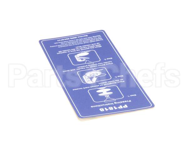OPROPP181810 Doughpro Proluxe Overlay,Pressing Instructions,