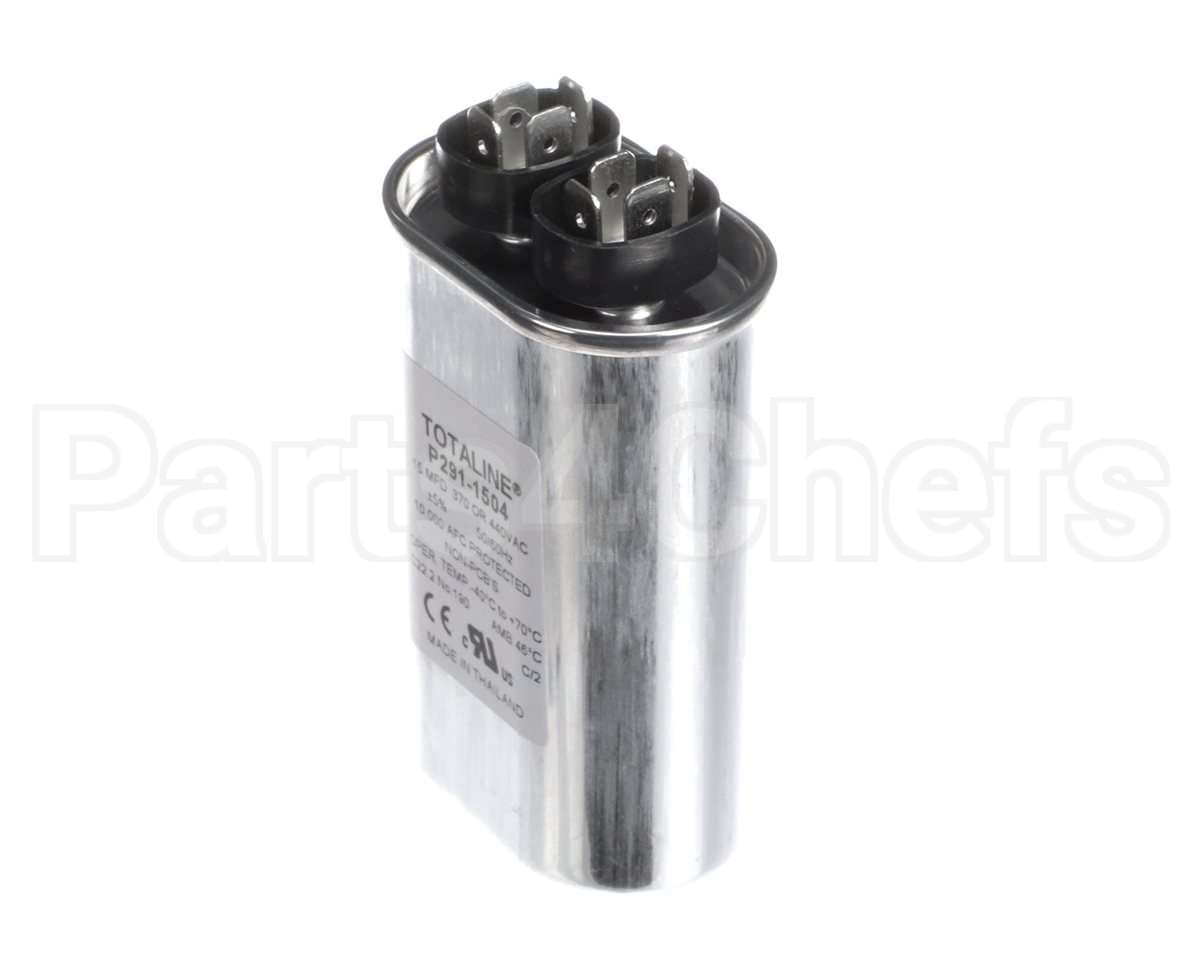 P291-1504 Bryant Payne 440V Single Oval Run Capacitor, 15 Mfd