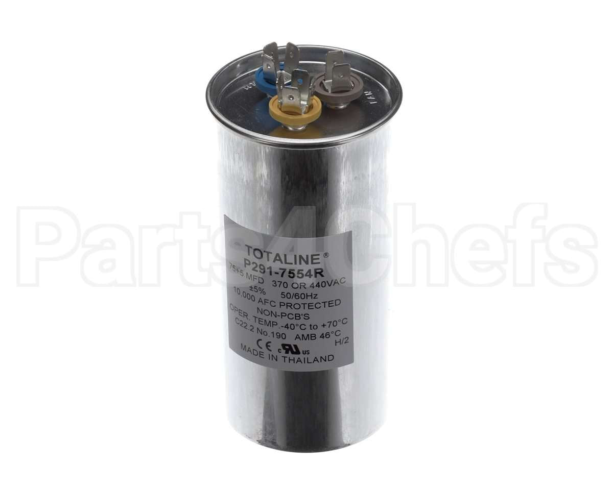 P291-7554R Bryant Payne Dual Capac 75/5 Mfd 440V Round
