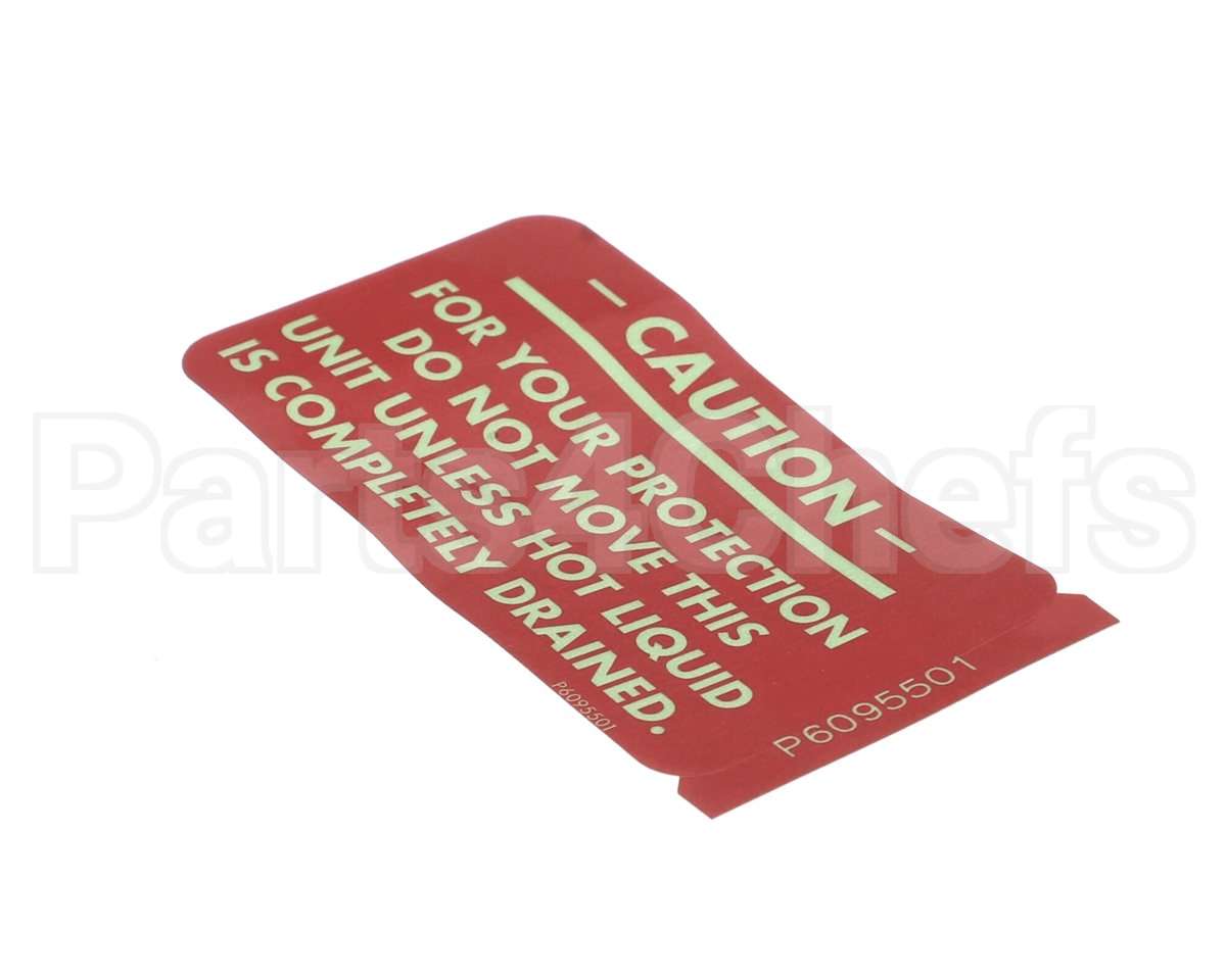 P6095501 Pitco Caution Sticker