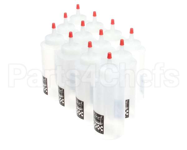 P8012 San Jamar Squeeze Bottle 12 Oz Clear