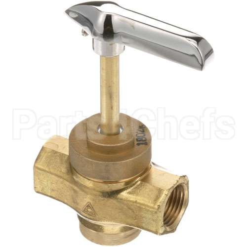 R3024X Compatible Bakers Pride Valve With Handle 1/2 Fpt X 1/2 Fpt